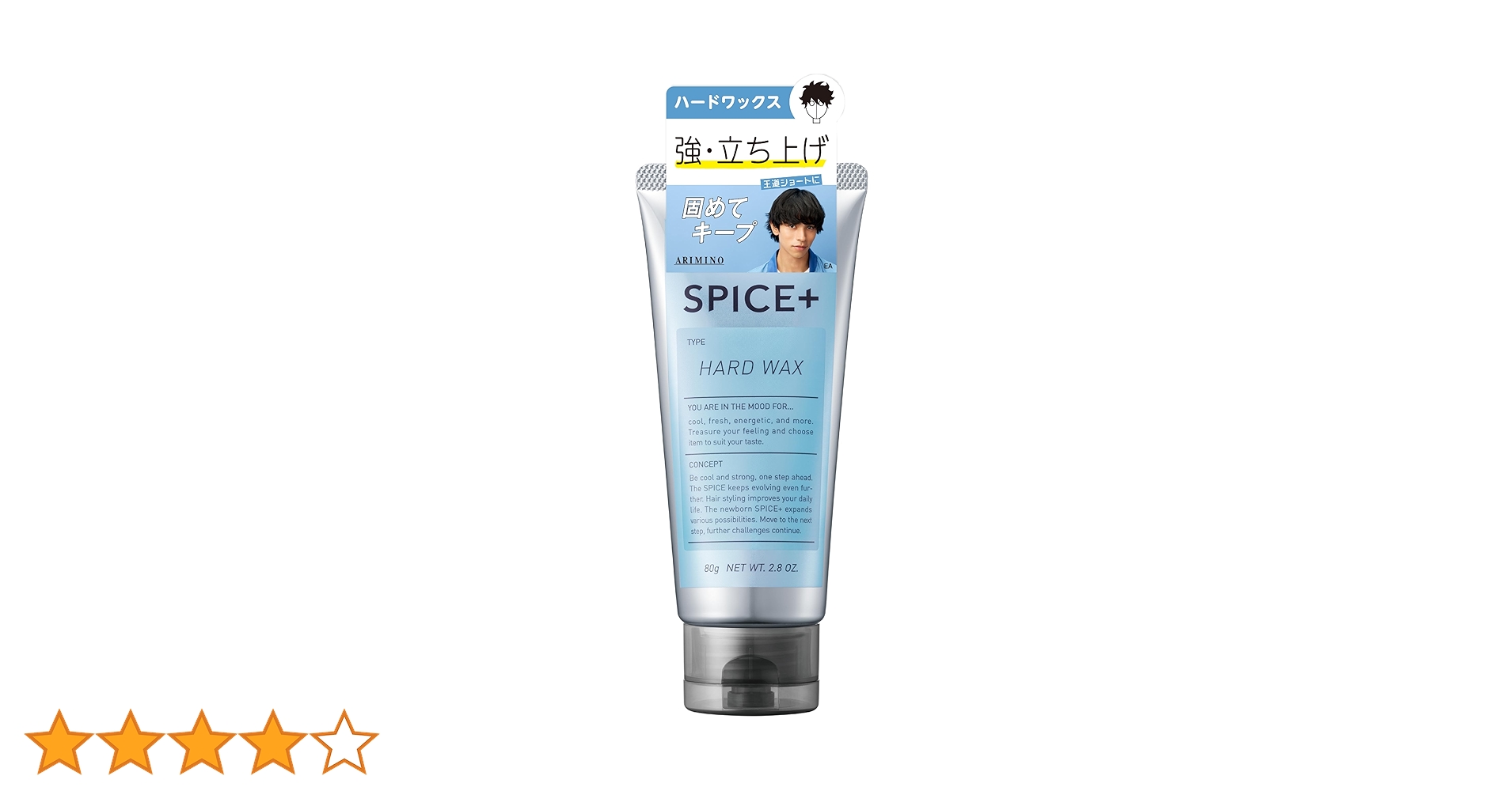 SPICE+ スパイスプラス エアハード ワックス 80g Amazon.co.jp: SPICE+ Air Hard Wax Hair Wax, Green Apple